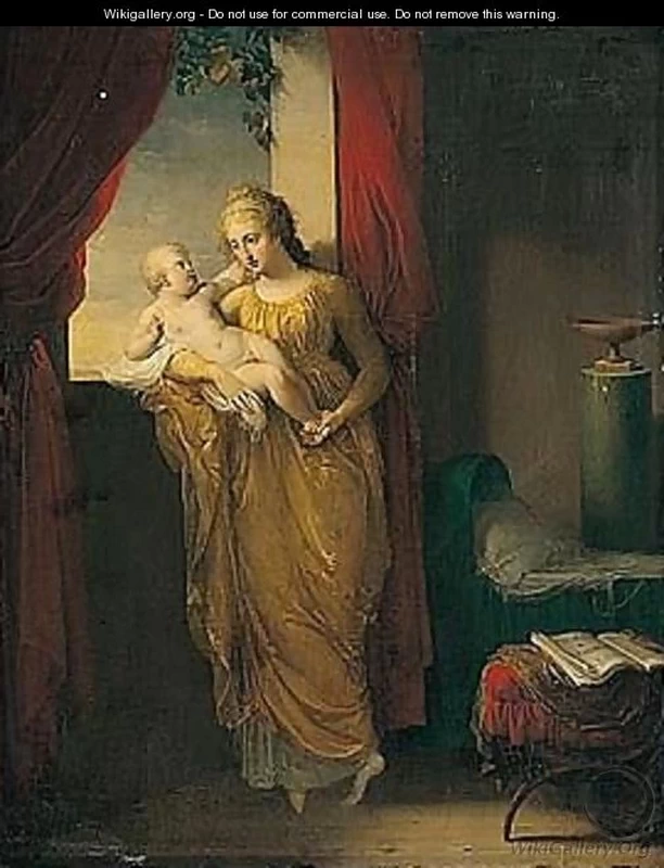 Madre e figlio in interno
